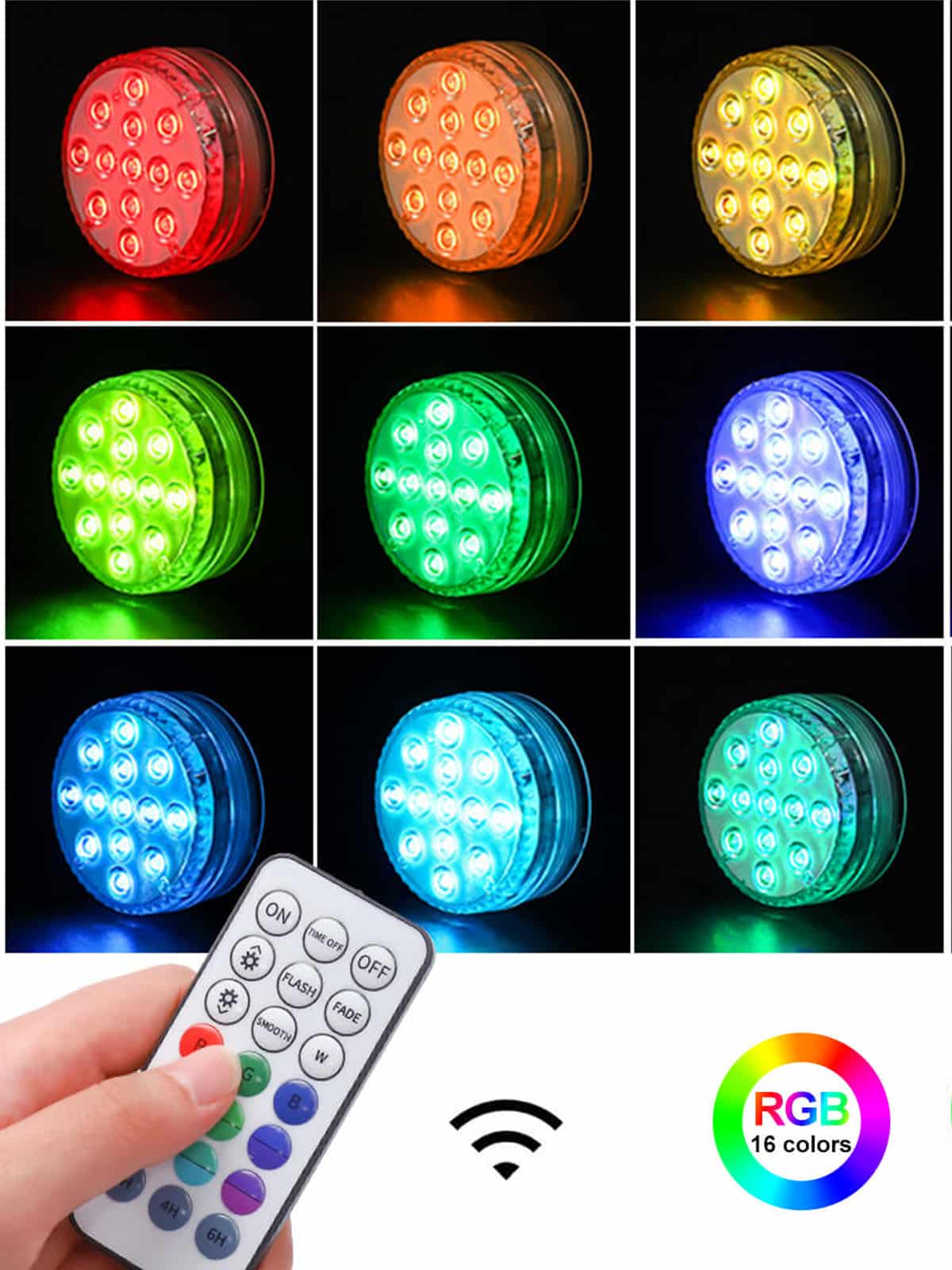 luzes led de chuveiro à prova d'água