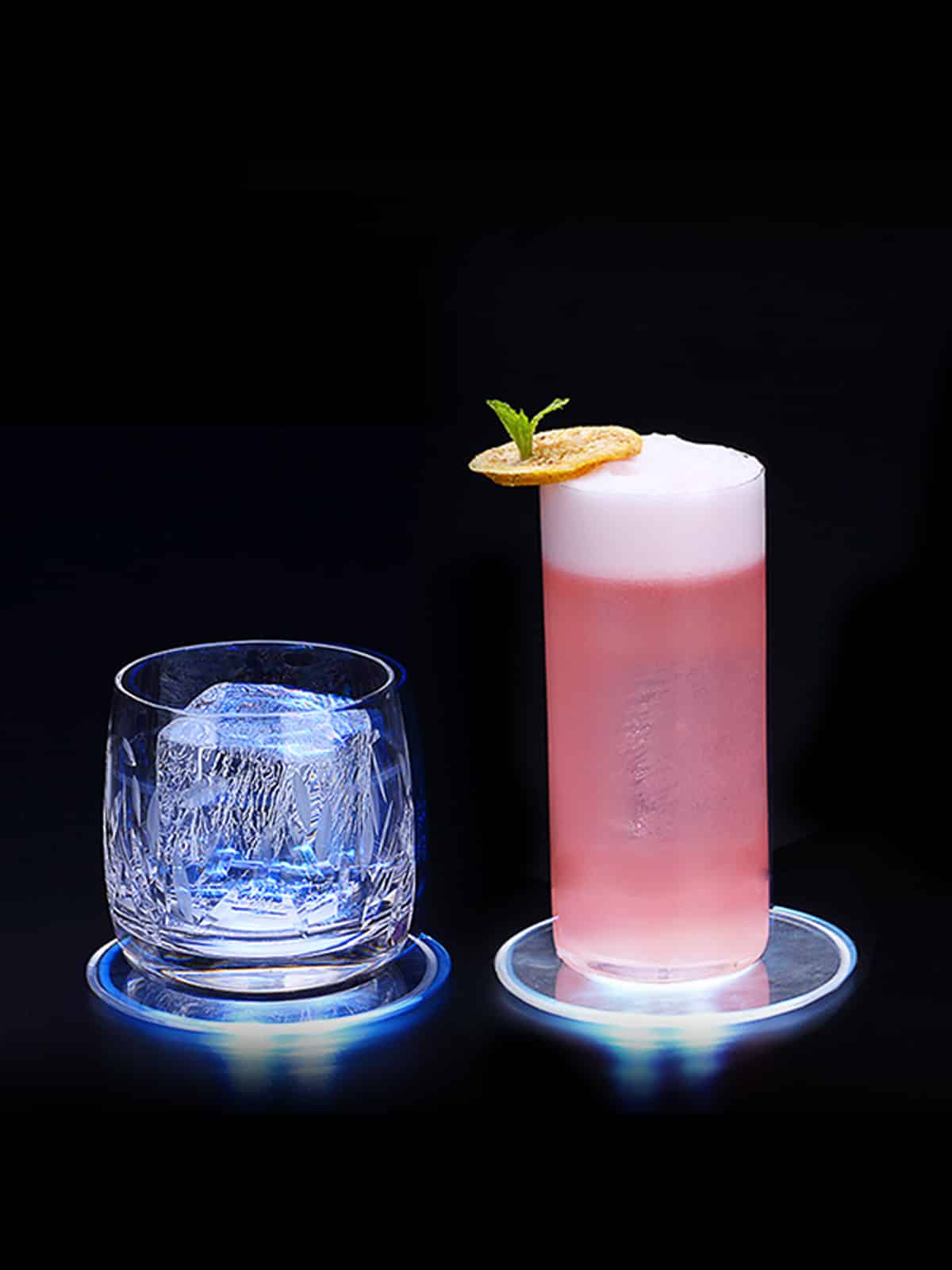 porta copo led