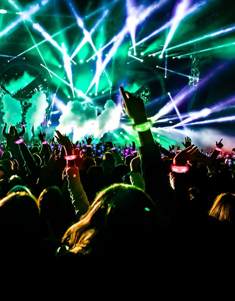 pulseira de led controlada por dmx