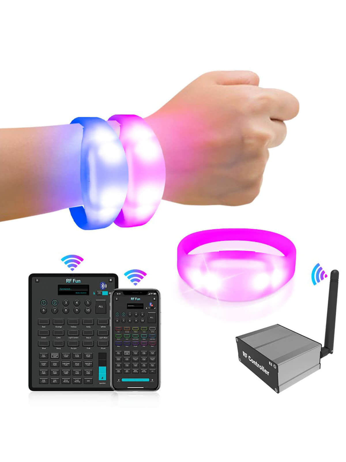 pulseiras luminosas coldplay